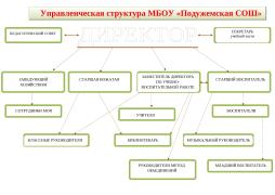 Управленческая структура МБОУ "Подужемская СОШ"
